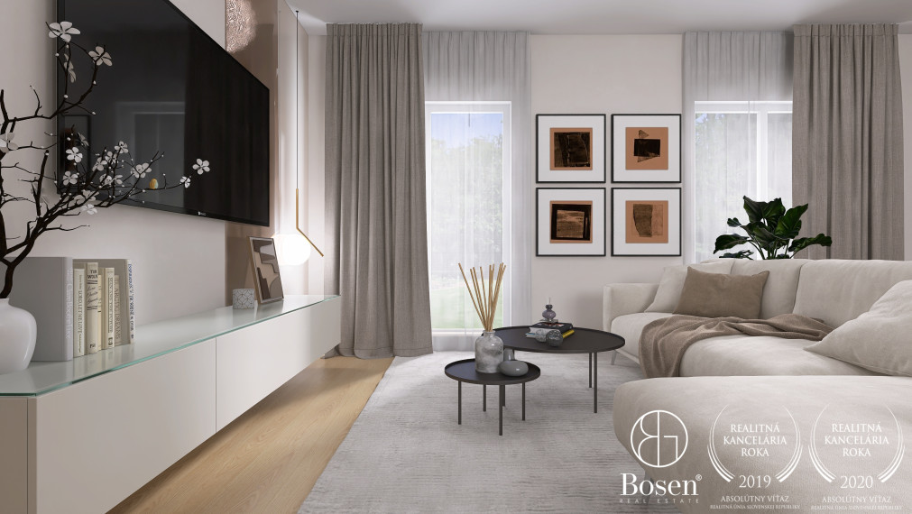 BOSEN I Moderný 3 izbový  byt v projekte Cisárky, v tichom prostredí mesta Sereď